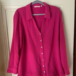 Soft Surroundings Pink Cotton Tunic